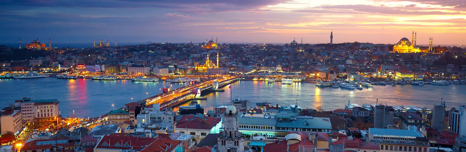 Sunset over the Bosphorus, Istanbul